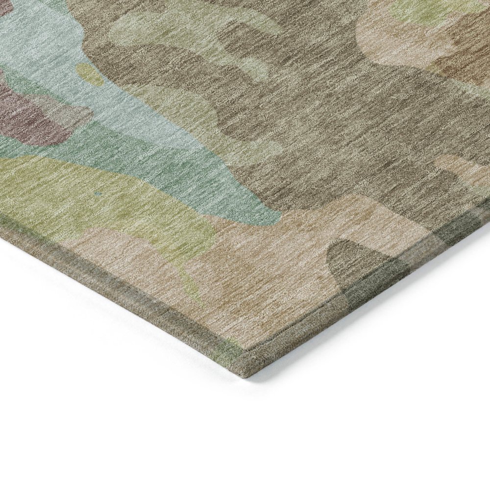 Machine Washable Indoor/Outdoor Chantille ACN2161 Beige 3' x 5' Rug. Picture 3