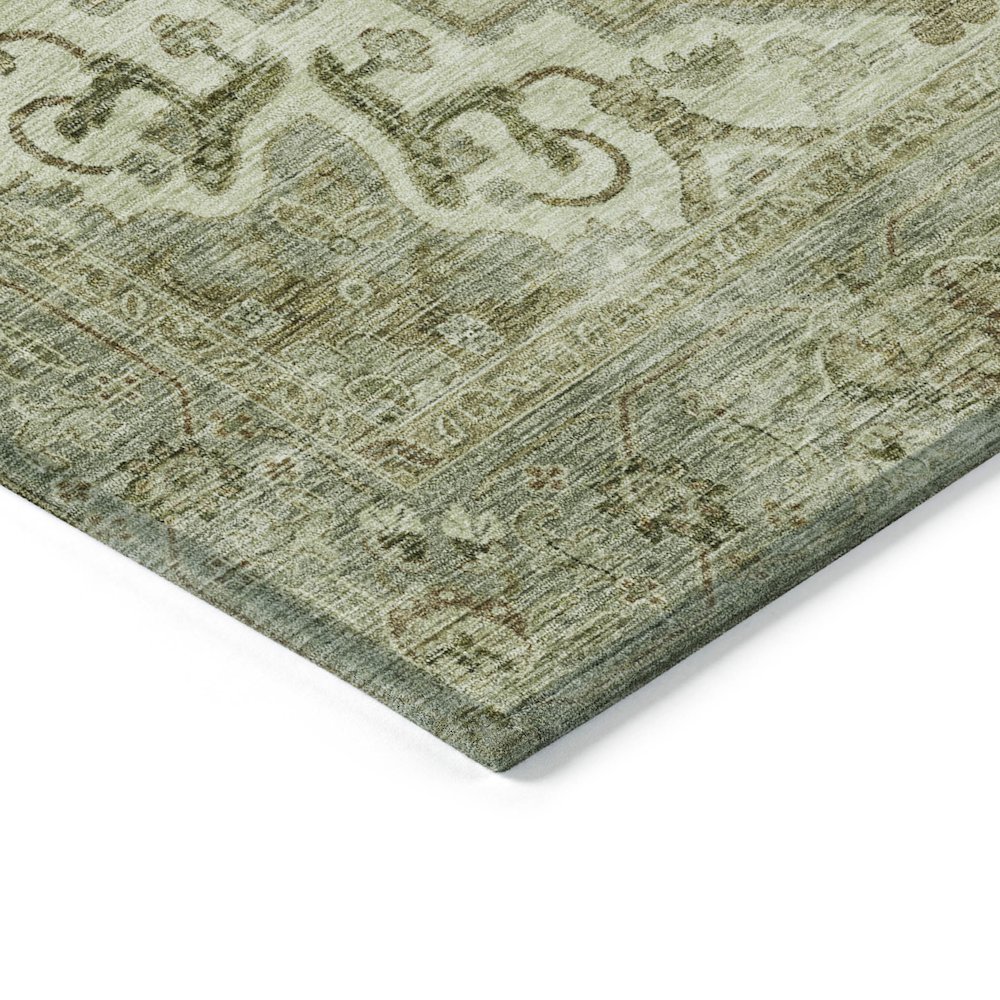 Machine Washable Indoor/Outdoor Chantille ACN2164 Sage 3' x 5' Rug. Picture 3