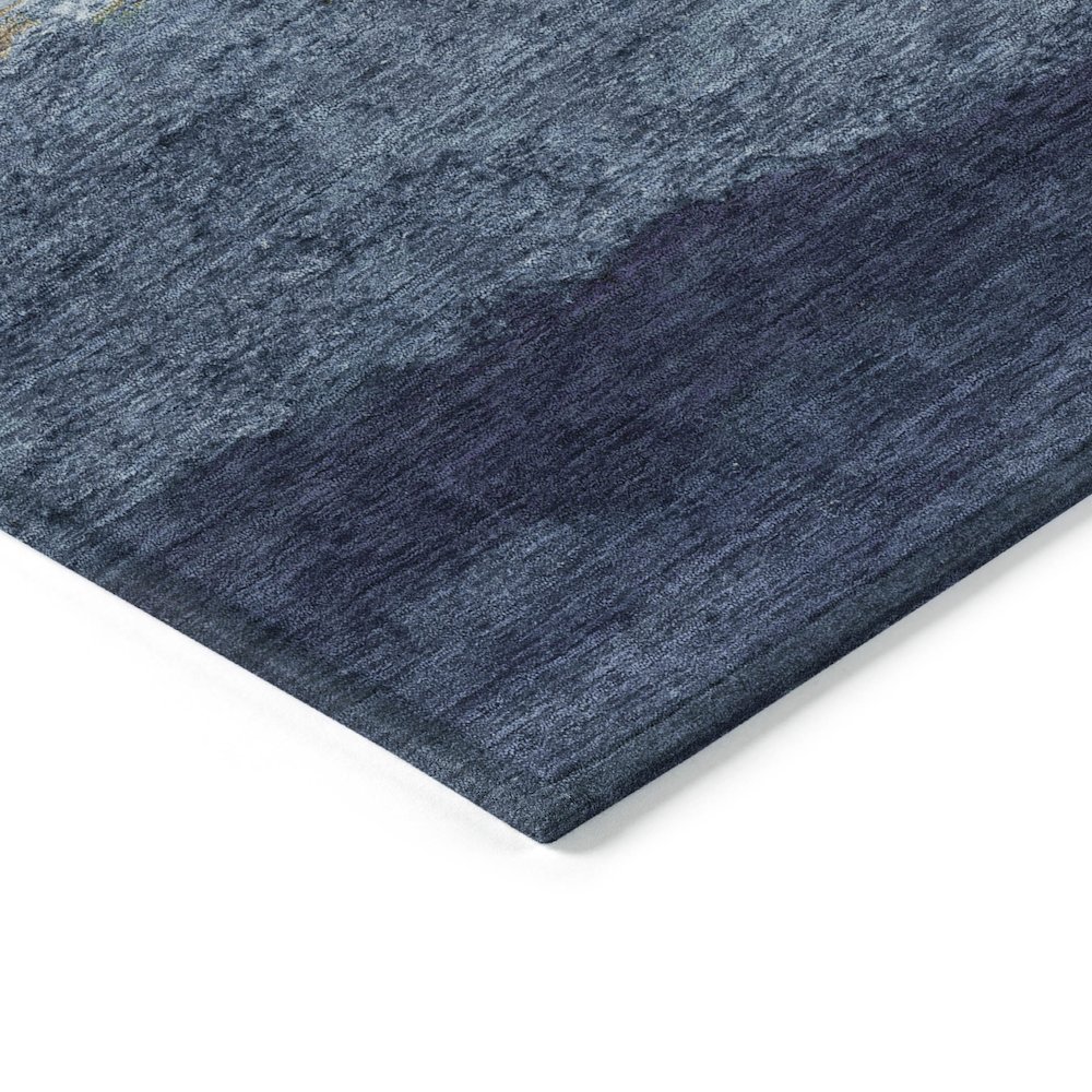 Machine Washable Indoor/Outdoor Chantille ACN2169 Denim 3' x 5' Rug. Picture 3