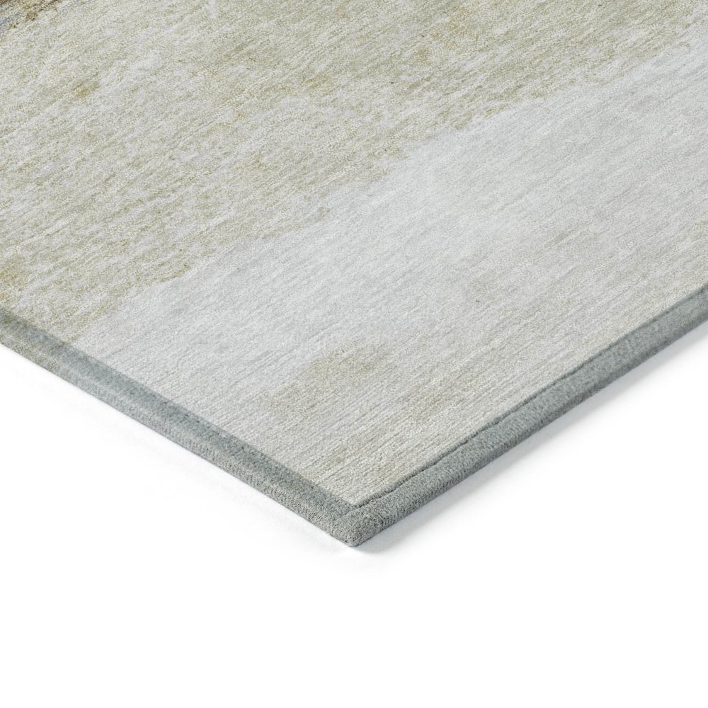 Machine Washable Indoor/Outdoor Chantille ACN2169 Khaki 3' x 5' Rug. Picture 3