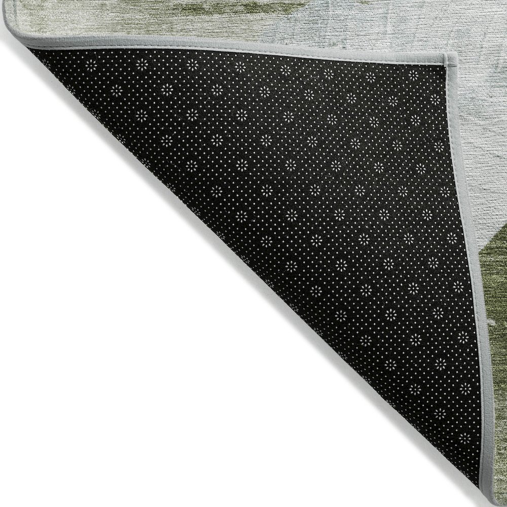 Machine Washable Indoor/Outdoor Chantille ACN2172 Aloe 3' x 5' Rug. Picture 2