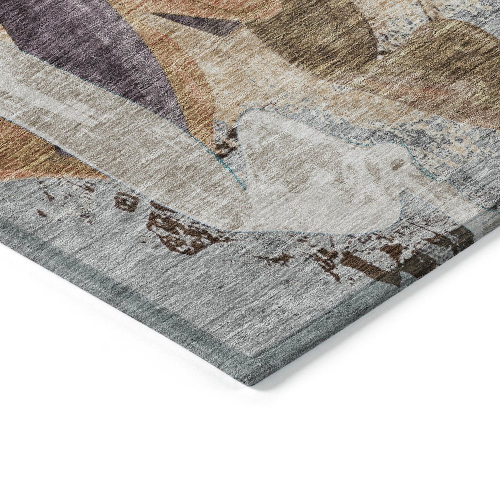 Machine Washable Indoor/Outdoor Chantille ACN2191 Gray 3' x 5' Rug. Picture 3