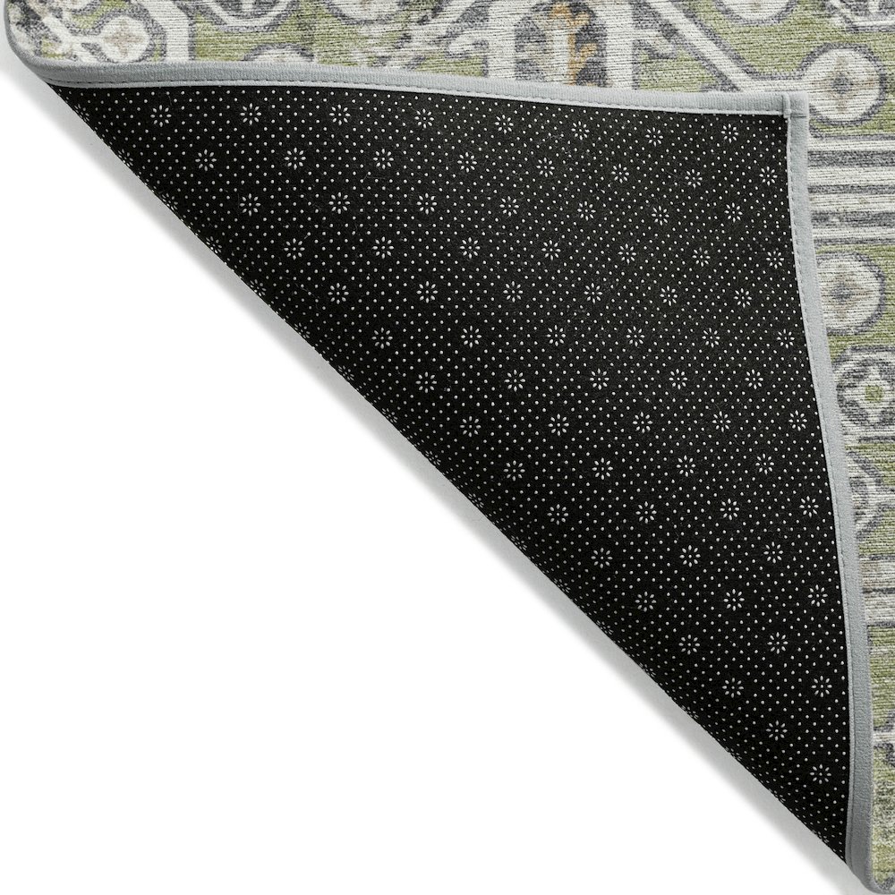 Machine Washable Indoor/Outdoor Chantille ACN2197 Aloe 3' x 5' Rug. Picture 2