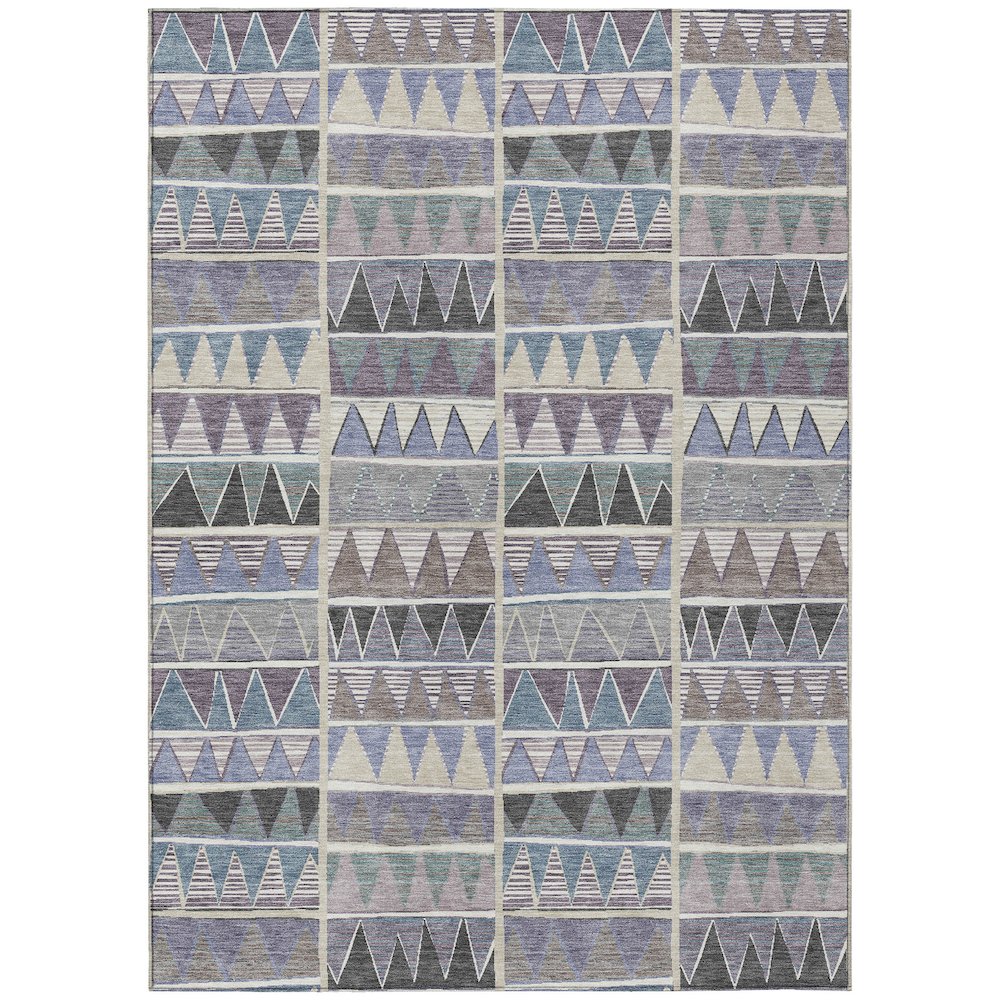 Machine Washable Indoor/Outdoor Chantille ACN2205 Lavender 8' x 10' Rug. Picture 1