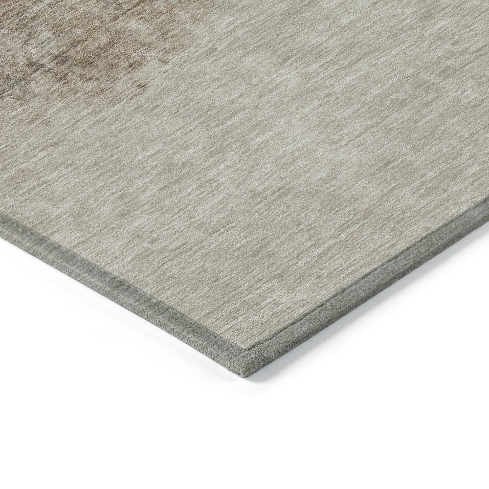 Machine Washable Indoor/Outdoor Chantille ACN2214 Beige 3' x 5' Rug. Picture 3
