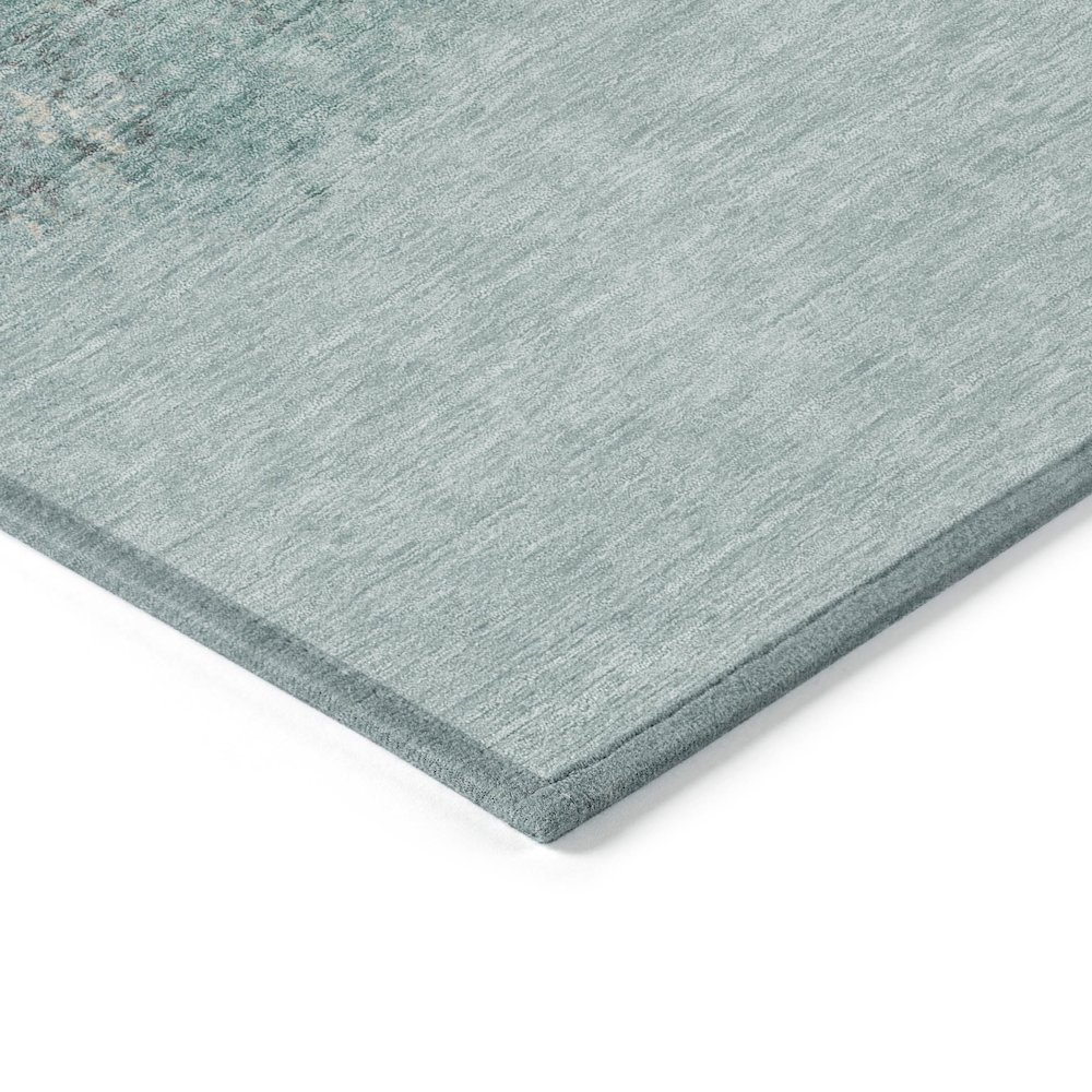 Machine Washable Indoor/Outdoor Chantille ACN2214 Teal 3' x 5' Rug. Picture 3