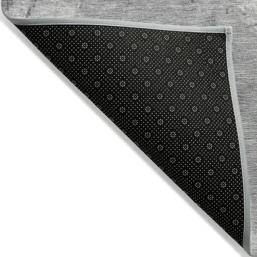 Machine Washable Indoor/Outdoor Chantille ACN2215 Gray 3' x 5' Rug. Picture 2