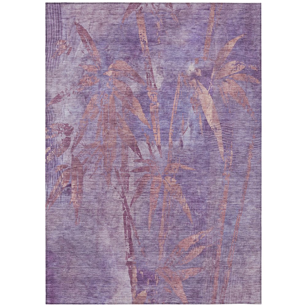 Machine Washable Indoor/Outdoor Chantille ACN2222 Purple 8' x 10' Rug. Picture 1