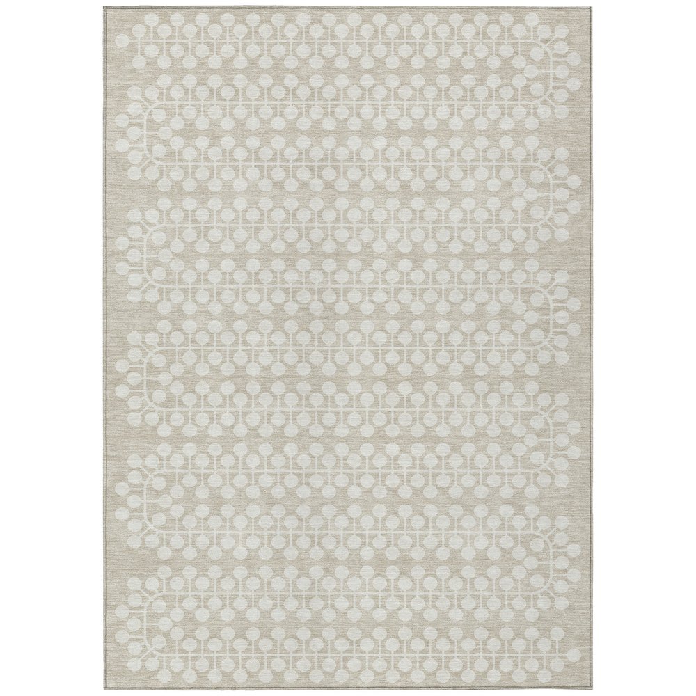 Machine Washable Indoor/Outdoor Chantille ACN2247 Brown 8' x 10' Rug. Picture 1