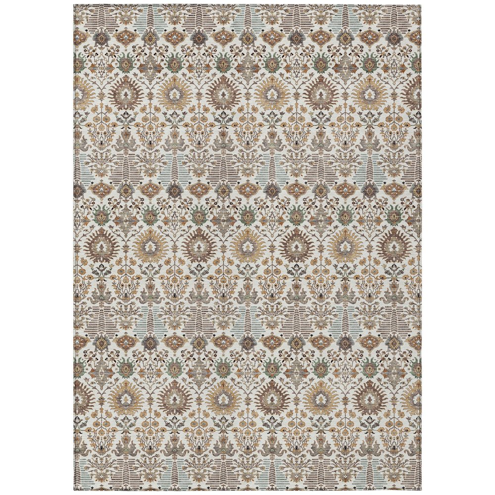 Machine Washable Indoor/Outdoor Chantille ACN2251 Ivory 8' x 10' Rug. Picture 1