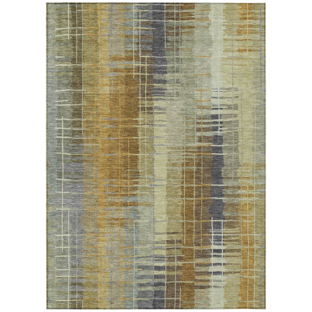 Machine Washable Indoor/Outdoor Chantille ACN2261 Green 8' x 10' Rug. Picture 1