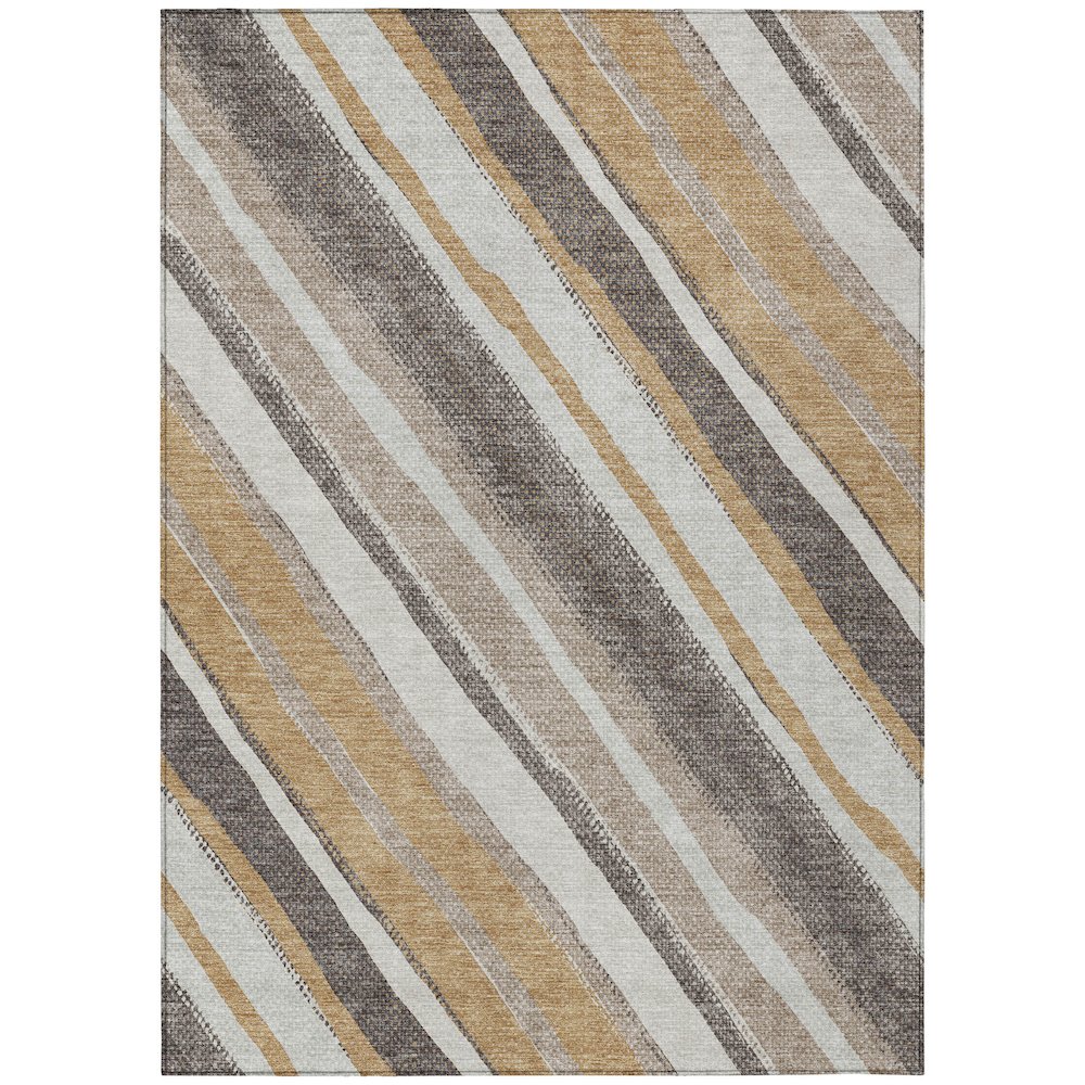 Machine Washable Indoor/Outdoor Chantille ACN2282 Gold 8' x 10' Rug. Picture 1