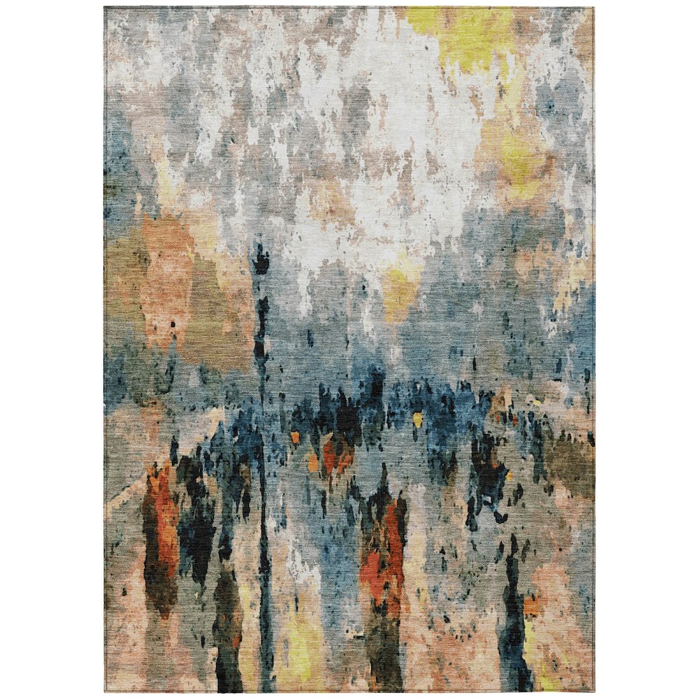 Machine Washable Indoor/Outdoor Chantille ACN2284 Ivory 8' x 10' Rug. Picture 1