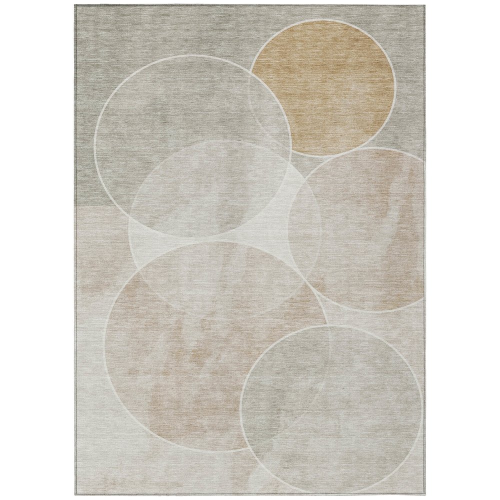 Machine Washable Indoor/Outdoor Chantille ACN2286 Brown 8' x 10' Rug. Picture 1