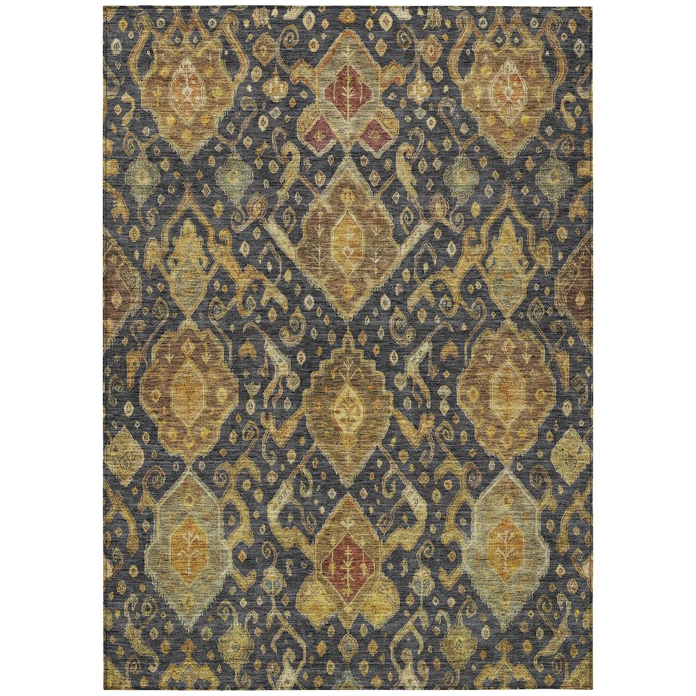 Machine Washable Indoor/Outdoor Chantille ACN2306 Gray 8' x 10' Rug. Picture 1