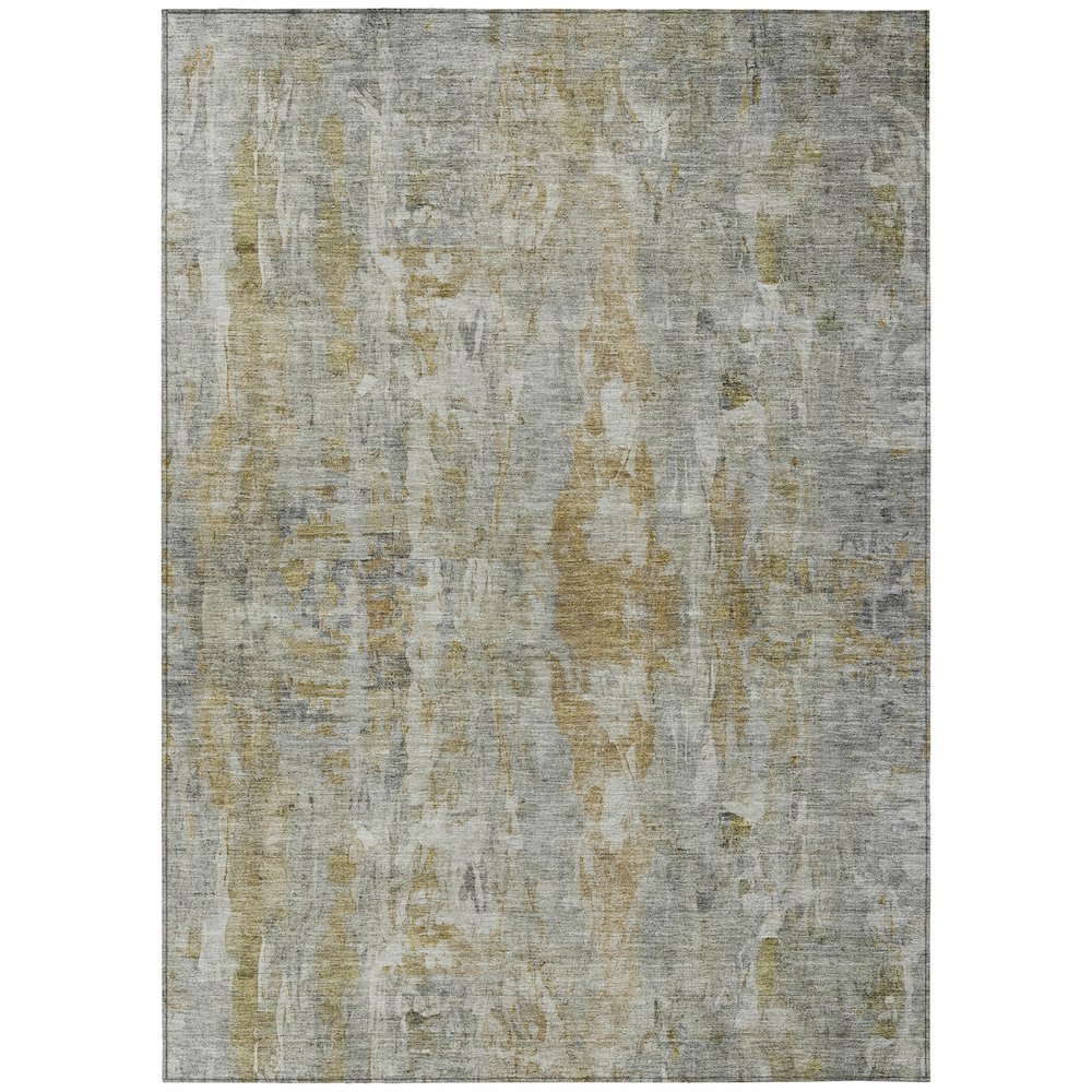 Machine Washable Indoor/Outdoor Chantille ACN2310 Gray 8' x 10' Rug. Picture 1
