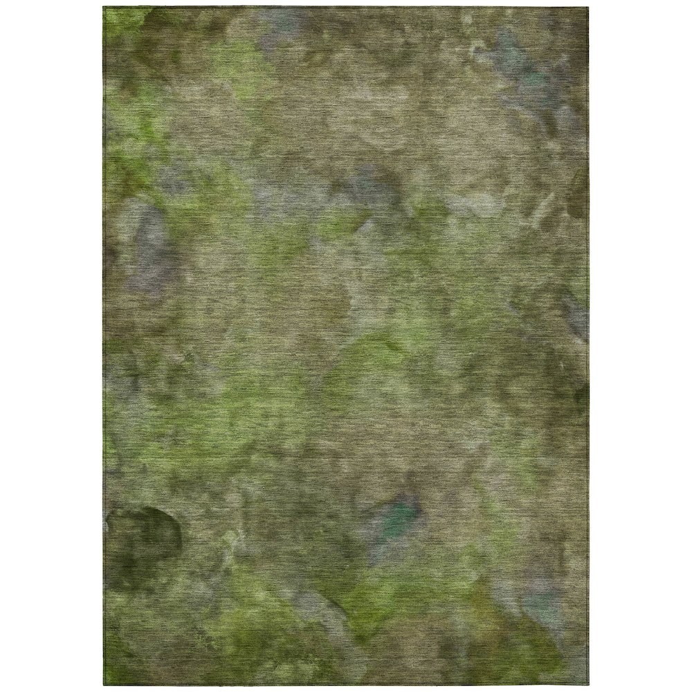 Machine Washable Indoor/Outdoor Chantille ACN2312 Green 8' x 10' Rug. Picture 1