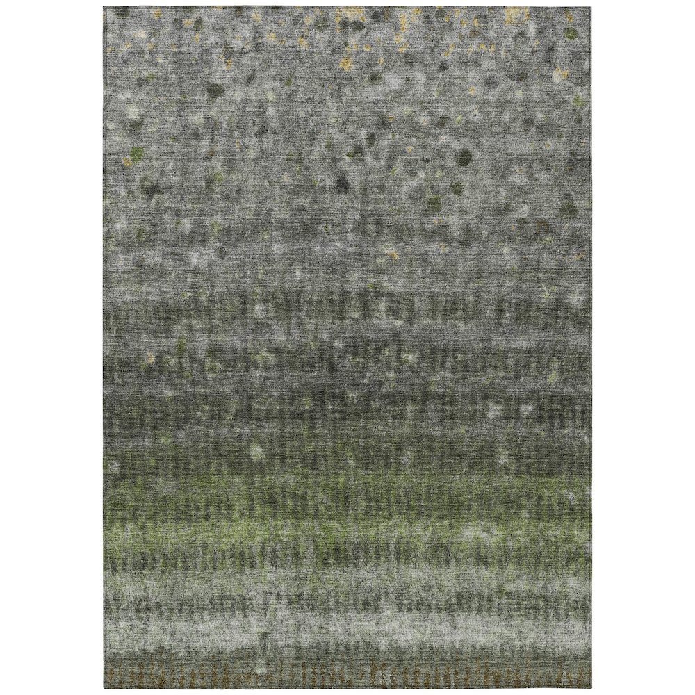 Machine Washable Indoor/Outdoor Chantille ACN2316 Green 8' x 10' Rug. Picture 1