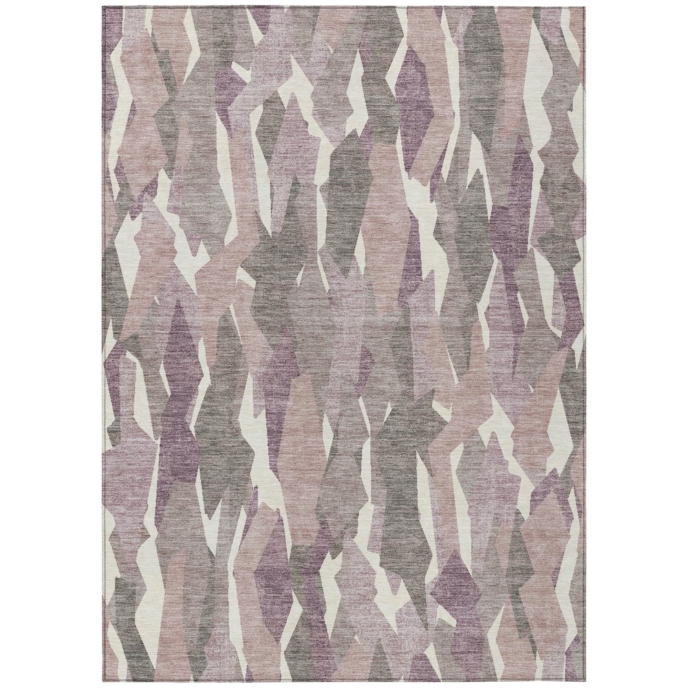 Machine Washable Indoor/Outdoor Chantille ACN2329 Pink 8' x 10' Rug. Picture 1