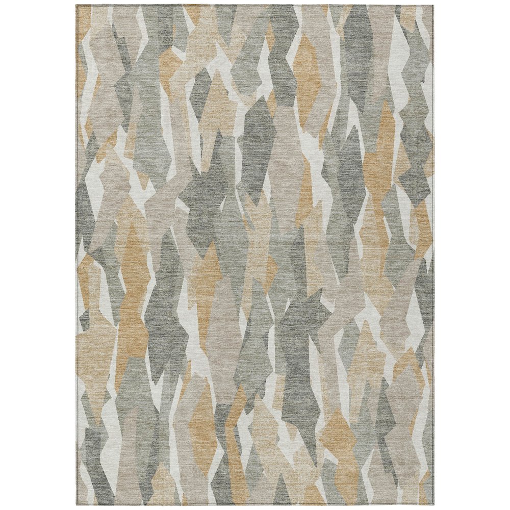 Machine Washable Indoor/Outdoor Chantille ACN2329 Gray 8' x 10' Rug. Picture 1