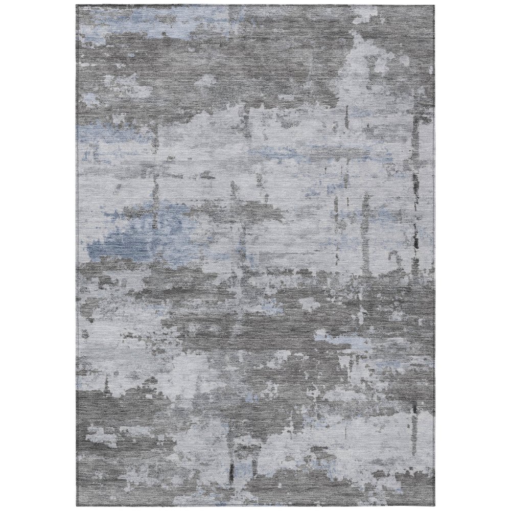 Machine Washable Indoor/Outdoor Chantille ACN2362 Brown 8' x 10' Rug. Picture 1