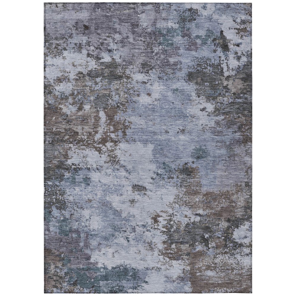 Machine Washable Indoor/Outdoor Chantille ACN2363 Blue 8' x 10' Rug. Picture 1