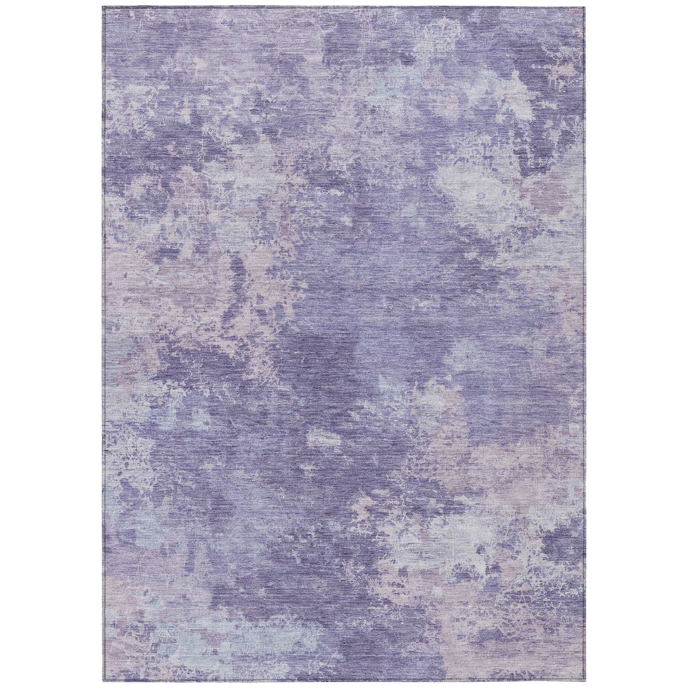 Machine Washable Indoor/Outdoor Chantille ACN2364 Purple 8' x 10' Rug. Picture 1