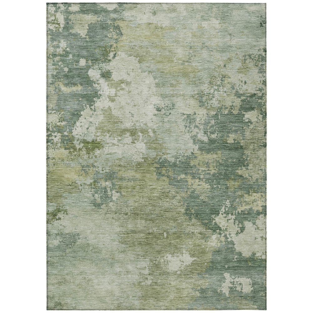 Machine Washable Indoor/Outdoor Chantille ACN2367 Green 8' x 10' Rug. Picture 1
