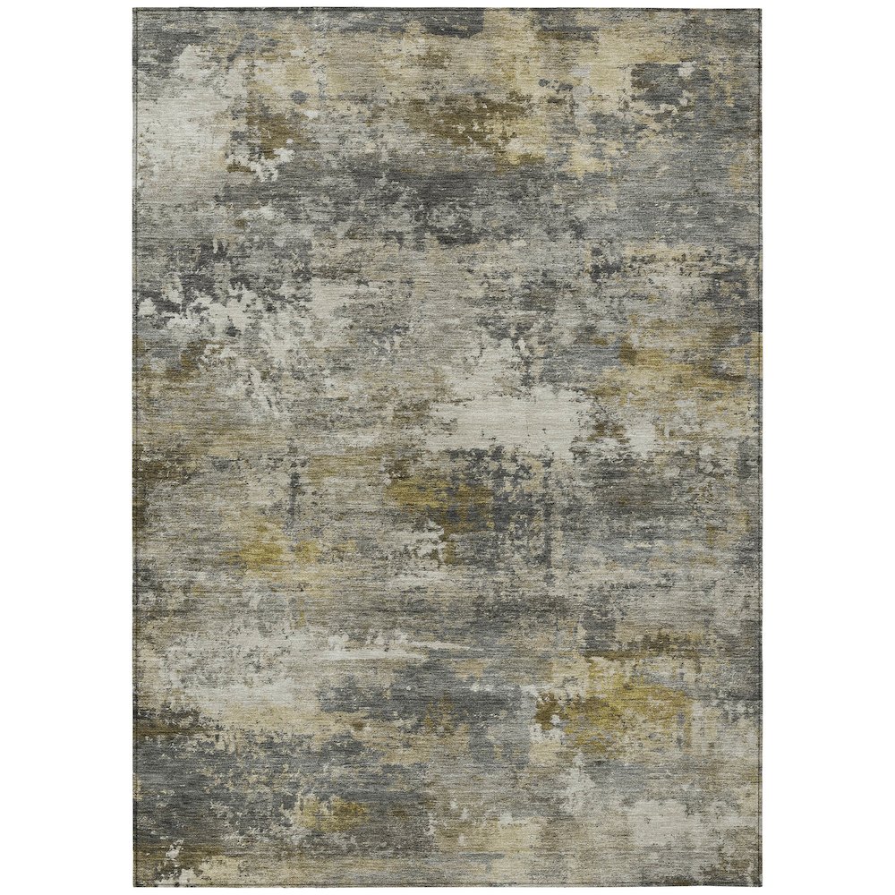 Machine Washable Indoor/Outdoor Chantille ACN2368 Gray 8' x 10' Rug. Picture 1