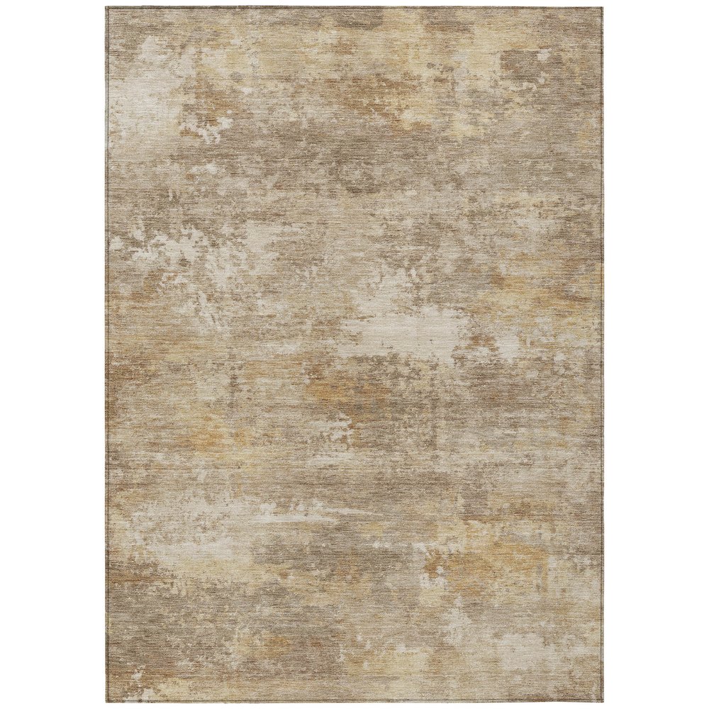Machine Washable Indoor/Outdoor Chantille ACN2369 Brown 8' x 10' Rug. Picture 1