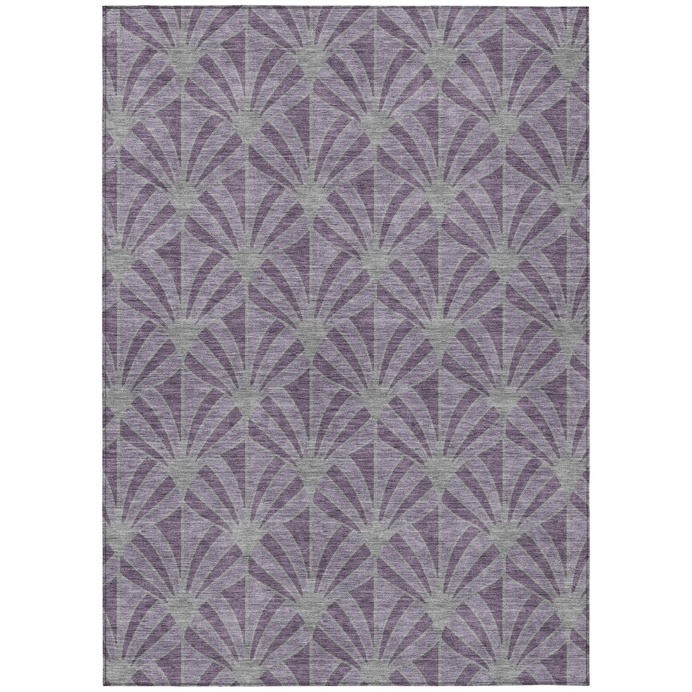 Machine Washable Indoor/Outdoor Chantille ACN2426 Purple 8' x 10' Rug. Picture 1