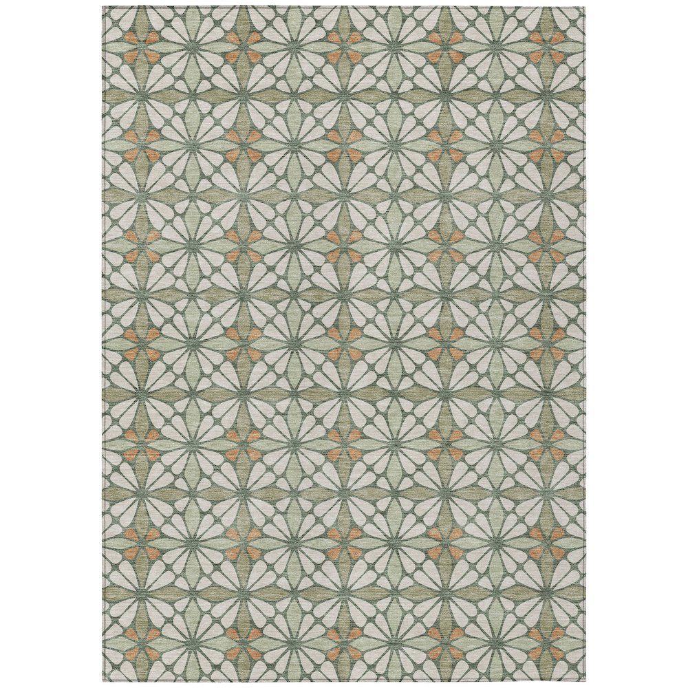 Machine Washable Indoor/Outdoor Chantille ACN2469 Ivory 8' x 10' Rug. Picture 1