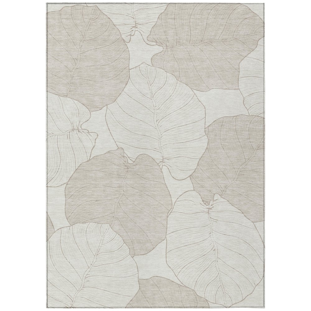 Machine Washable Indoor/Outdoor Chantille ACN2506 Ivory 8' x 10' Rug. Picture 1