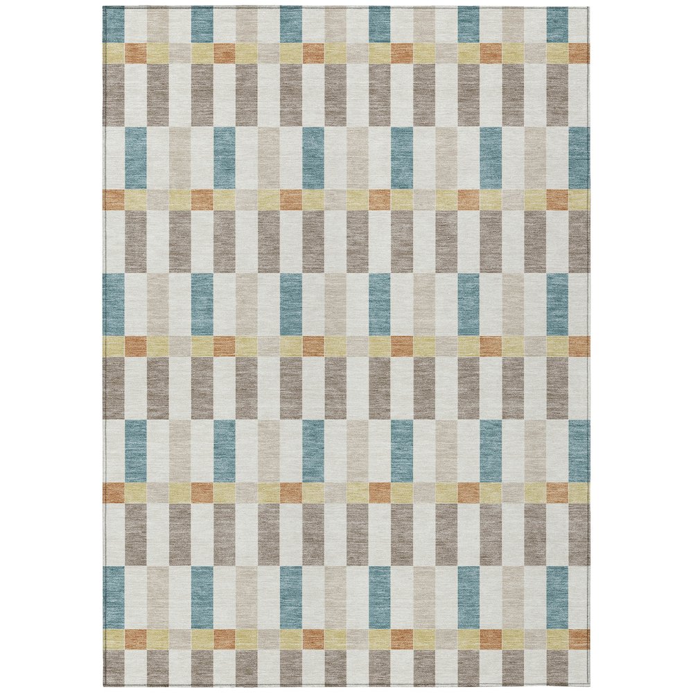 Machine Washable Indoor/Outdoor Chantille ACN2548 Ivory 8' x 10' Rug. Picture 1