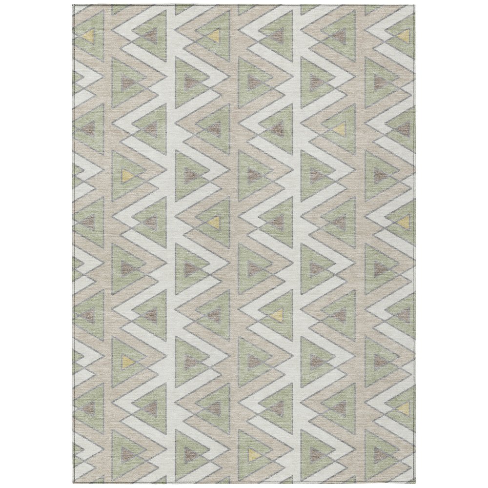 Machine Washable Indoor/Outdoor Chantille ACN2560 Ivory 8' x 10' Rug. Picture 1