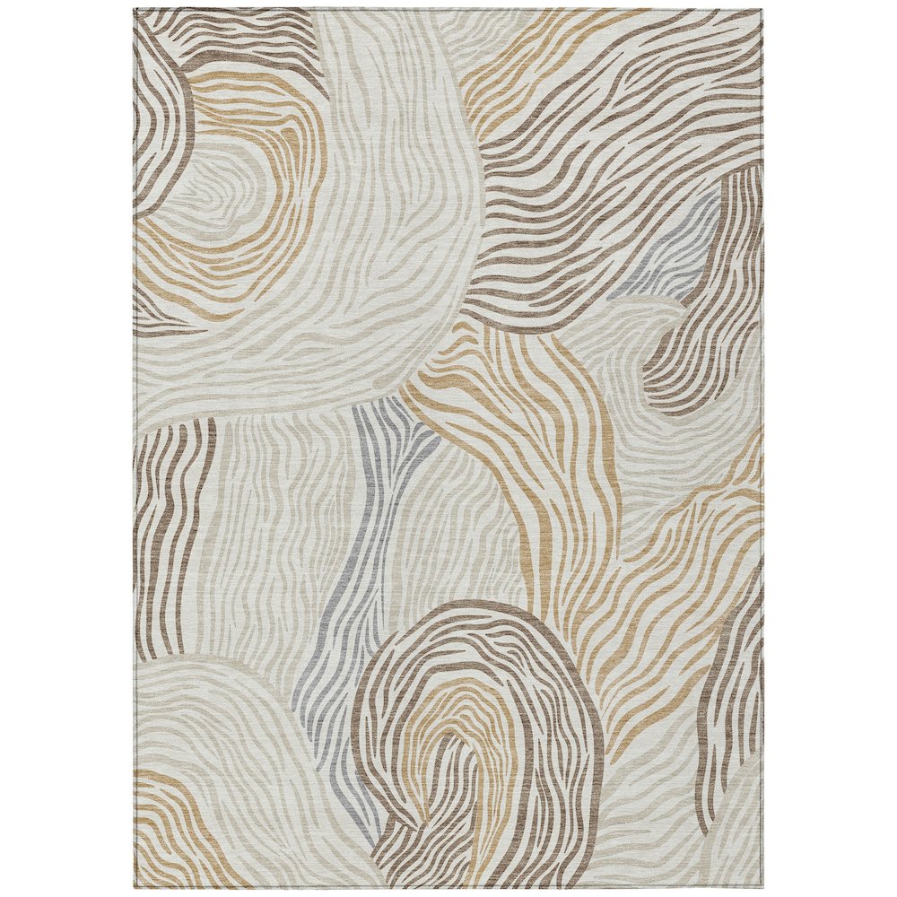 Machine Washable Indoor/Outdoor Chantille ACN2603 Ivory 8' x 10' Rug. Picture 1