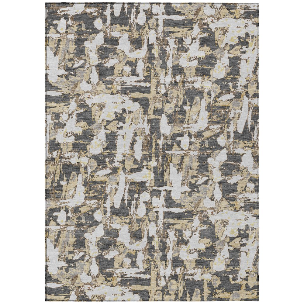 Machine Washable Indoor/Outdoor Chantille ACN2678 Gray 8' x 10' Rug. Picture 1