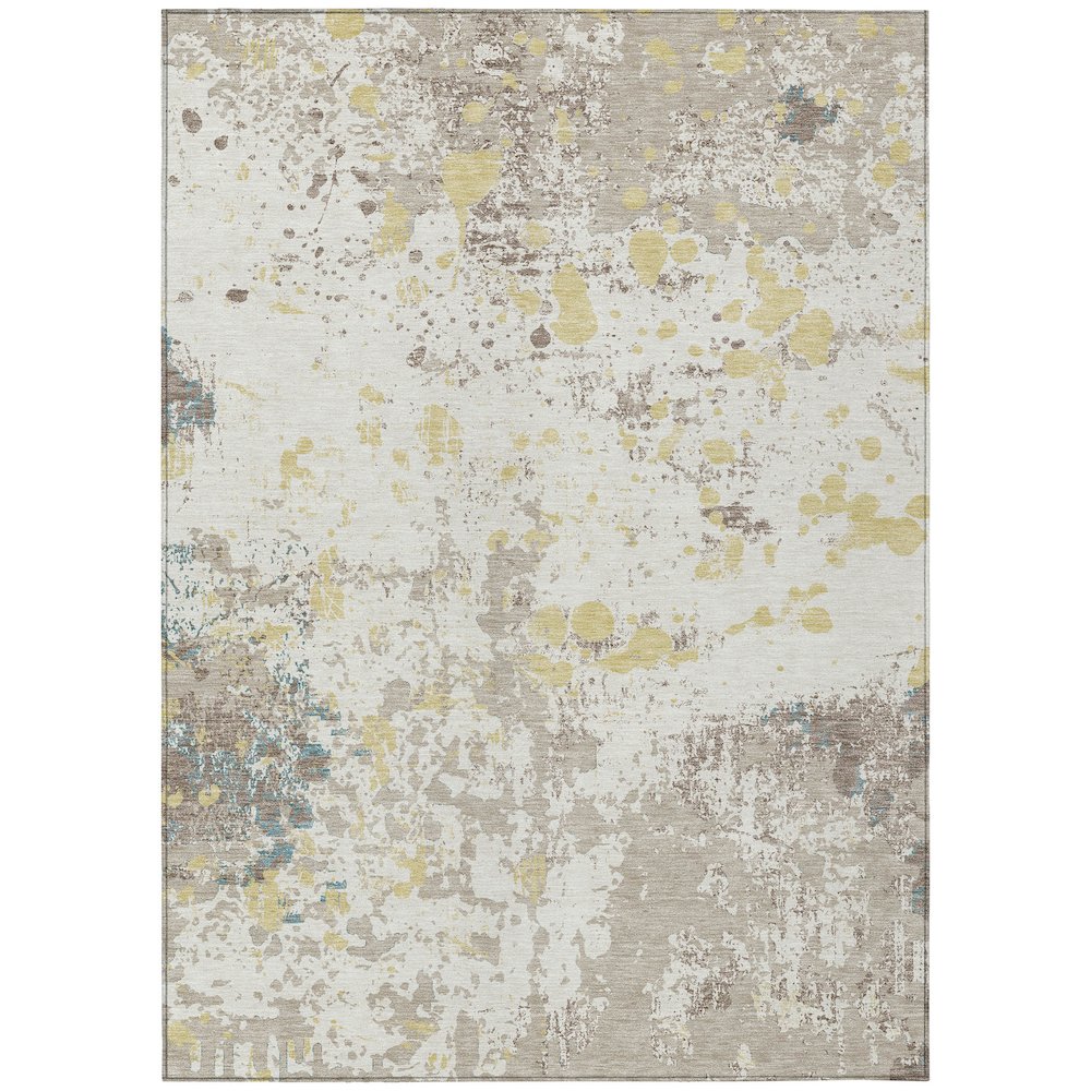 Machine Washable Indoor/Outdoor Chantille ACN2679 Ivory 8' x 10' Rug. Picture 1