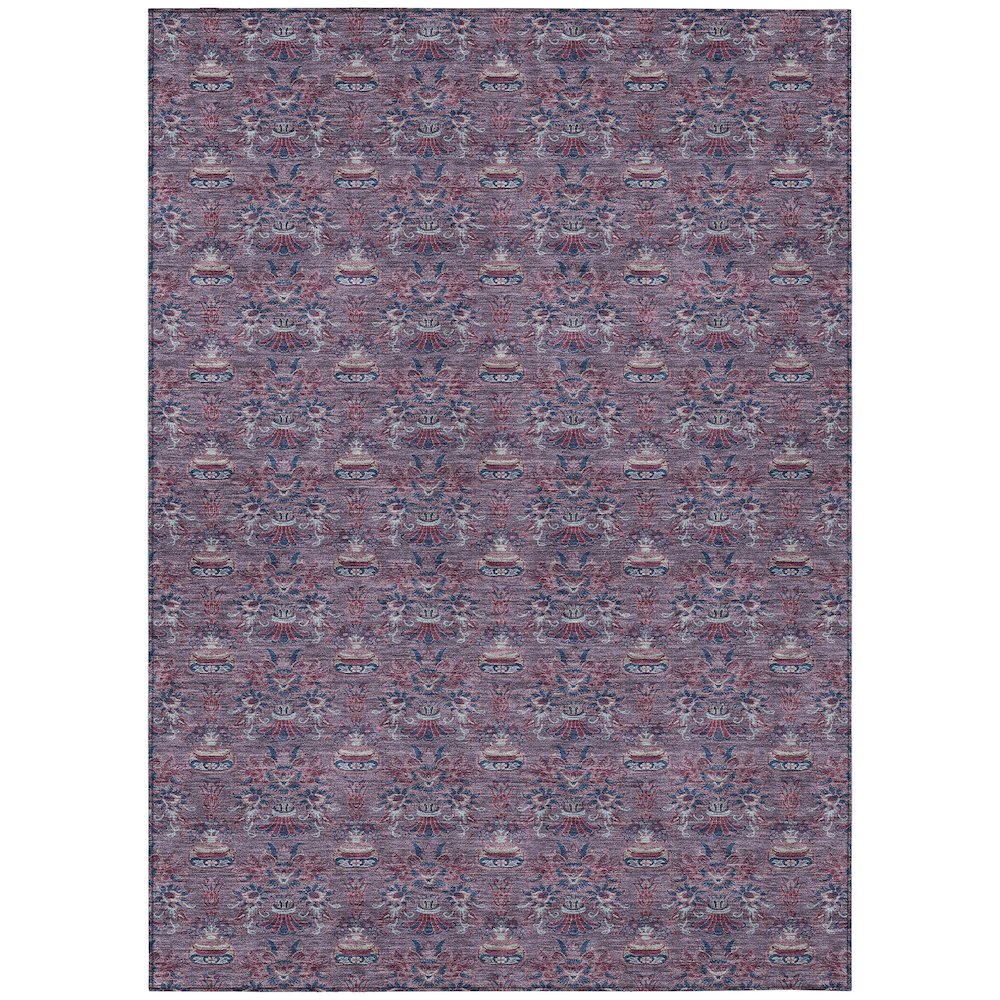 Machine Washable Indoor/Outdoor Chantille ACN2682 Purple 8' x 10' Rug. Picture 1