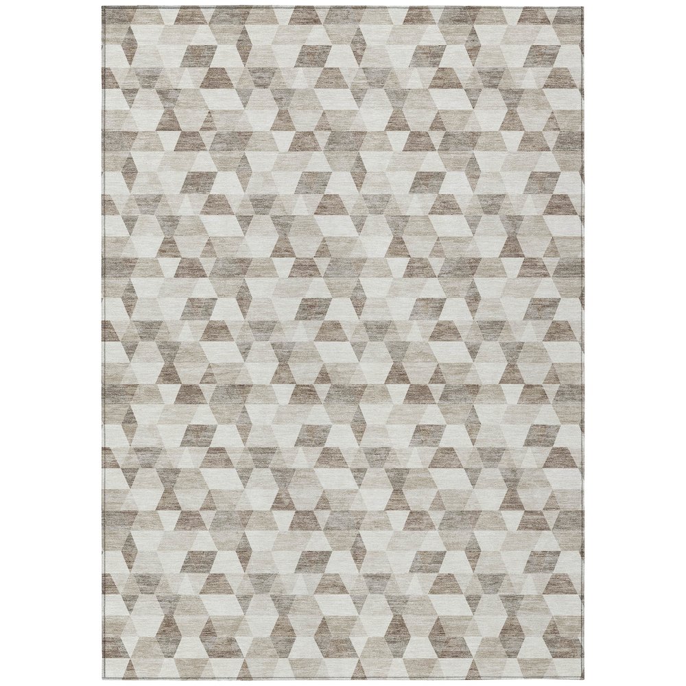 Machine Washable Indoor/Outdoor Chantille ACN2694 Ivory 8' x 10' Rug. Picture 1