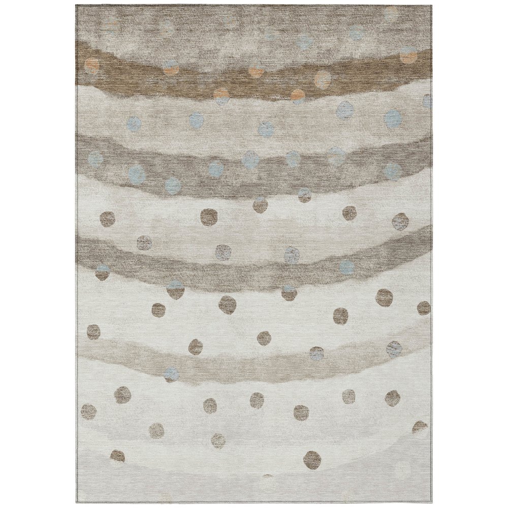 Machine Washable Indoor/Outdoor Chantille ACN2696 Ivory 8' x 10' Rug. Picture 1