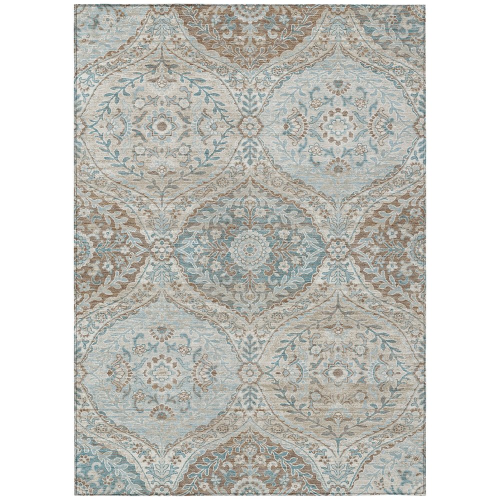Machine Washable Indoor/Outdoor Chantille ACN2698 Ivory 8' x 10' Rug. Picture 1