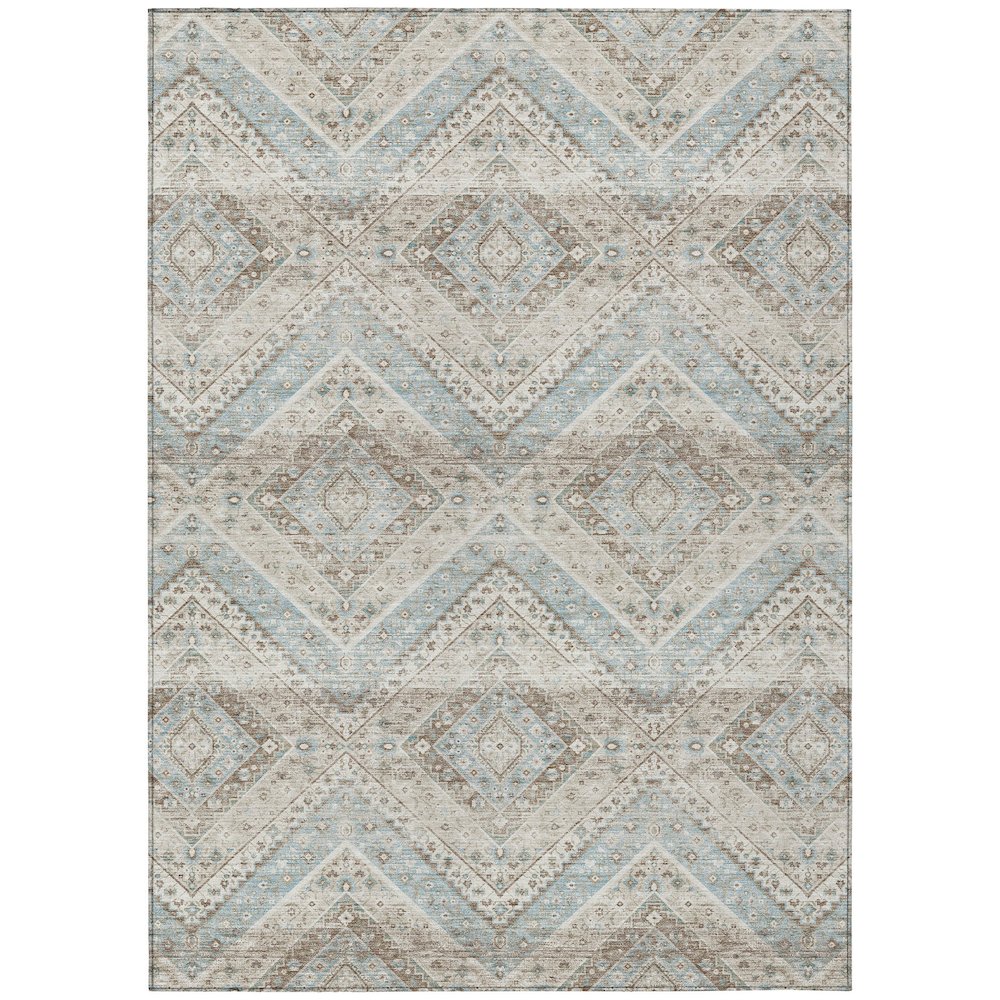 Machine Washable Indoor/Outdoor Chantille ACN2699 Ivory 8' x 10' Rug. Picture 1
