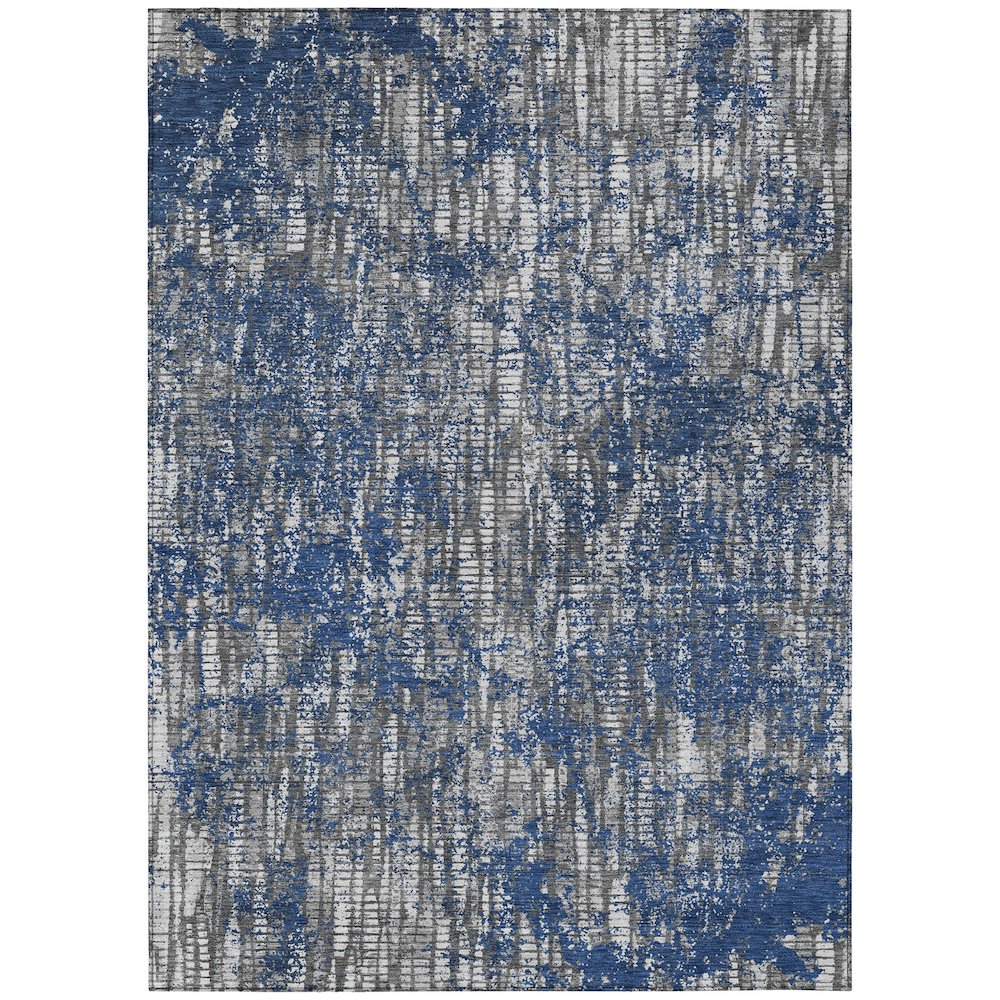 Machine Washable Indoor/Outdoor Chantille ACN2710 Blue 8' x 10' Rug. Picture 1
