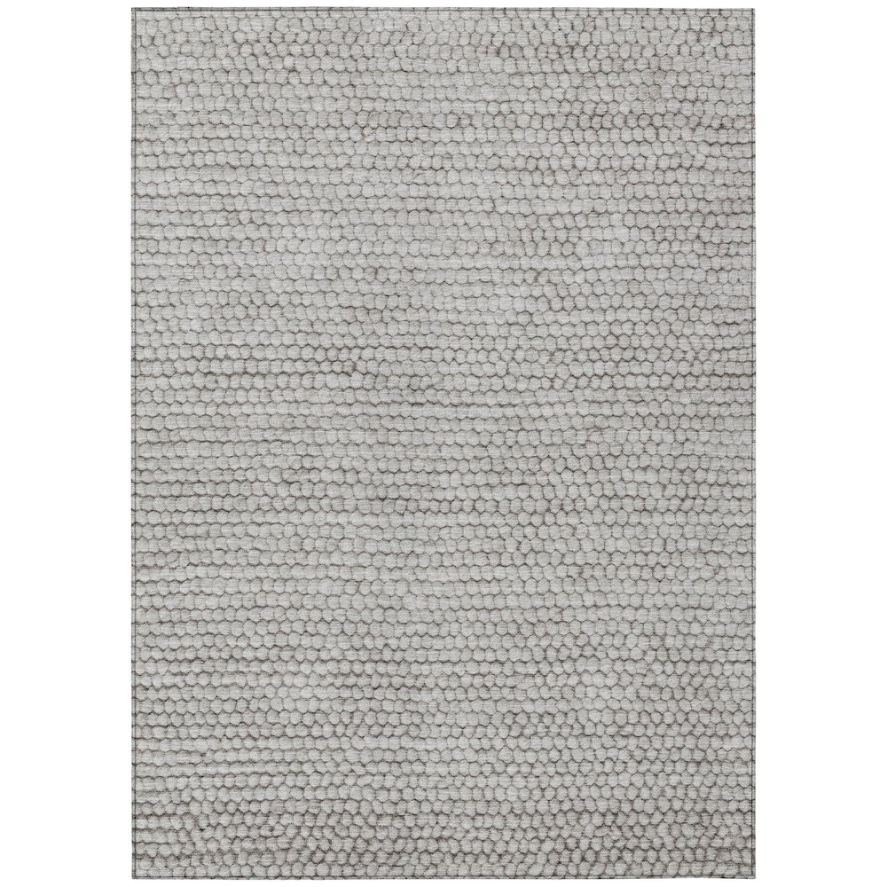 Machine Washable Indoor/Outdoor Chantille ACN2719 Brown 9' x 12' Rug. Picture 1