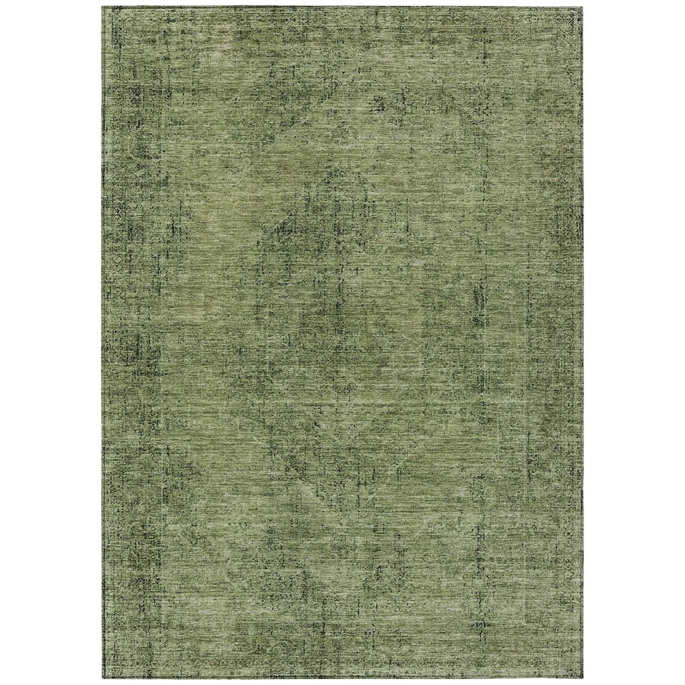 Machine Washable Indoor/Outdoor Chantille ACN2726 Green 9' x 12' Rug. Picture 1