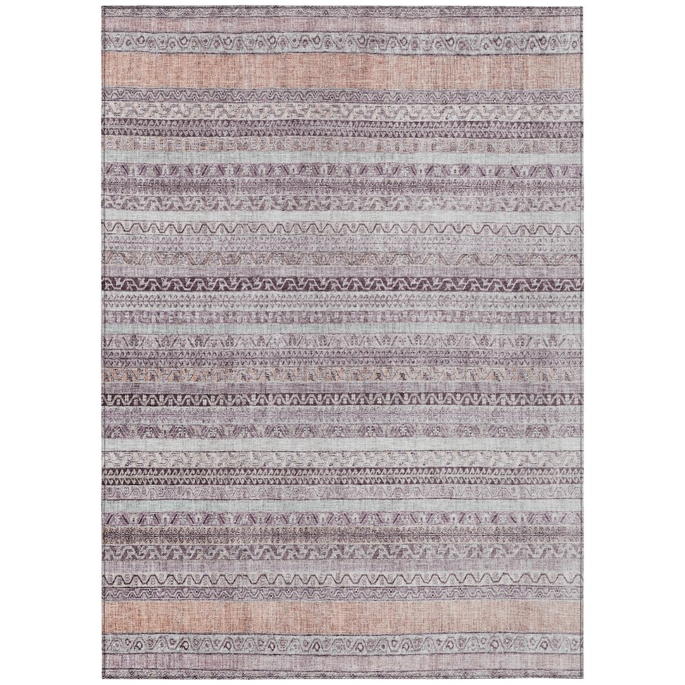 Machine Washable Indoor/Outdoor Chantille ACN2742 Pink 9' x 12' Rug. Picture 1