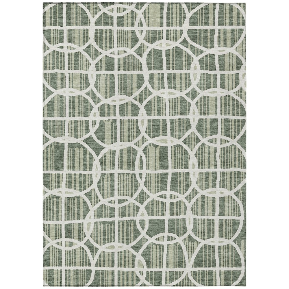 Machine Washable Indoor/Outdoor Chantille ACN2769 Green 9' x 12' Rug. Picture 1