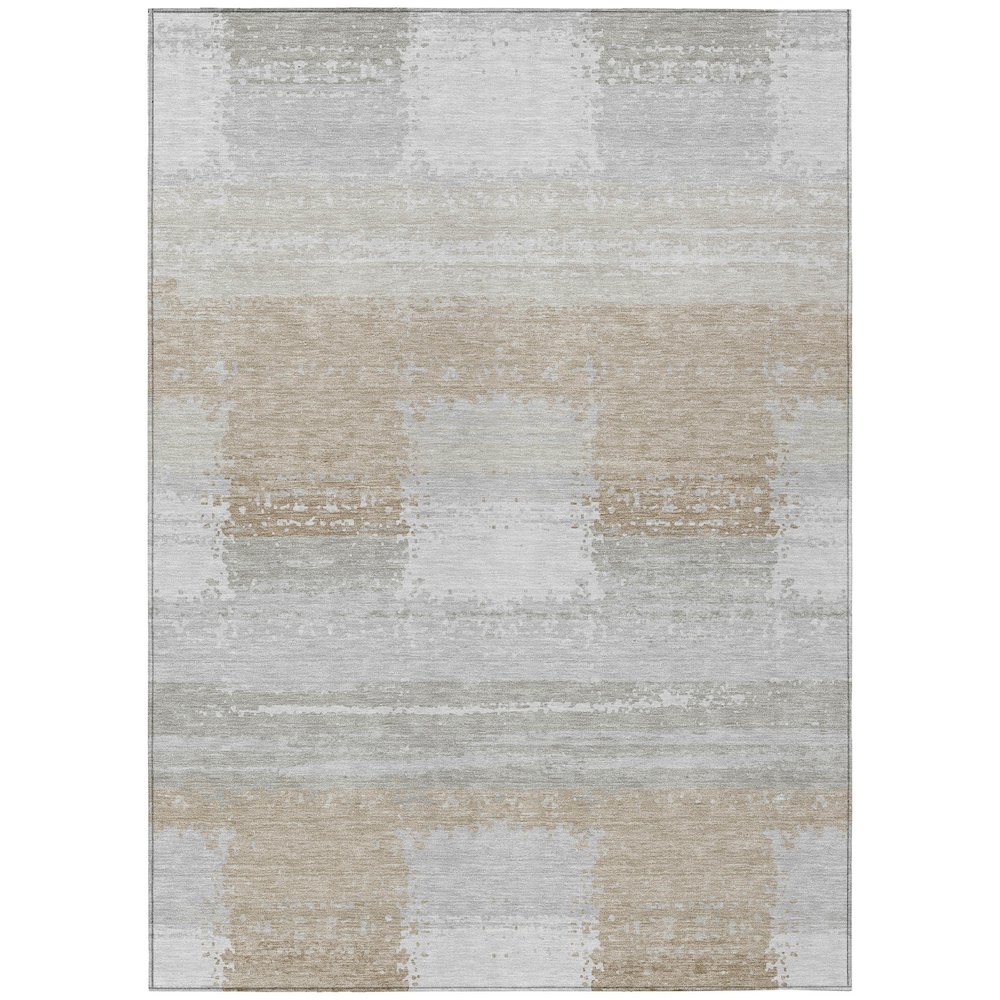 Machine Washable Indoor/Outdoor Chantille ACN2772 Gray 9' x 12' Rug. Picture 1