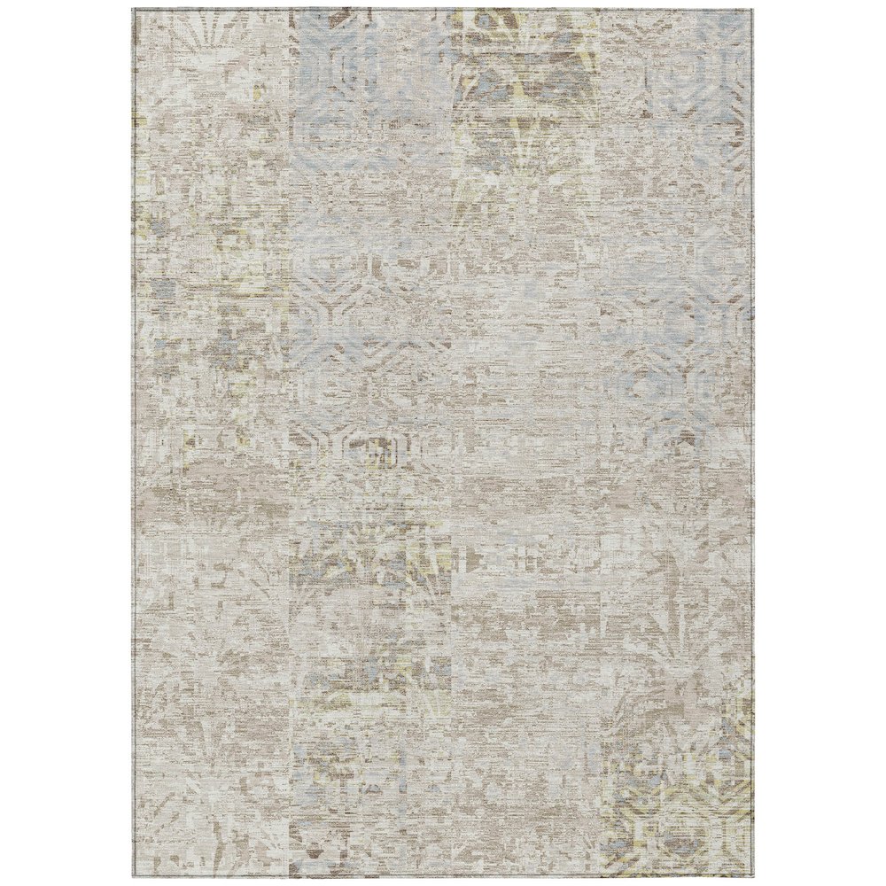 Machine Washable Indoor/Outdoor Chantille ACN2785 Ivory 9' x 12' Rug. Picture 1